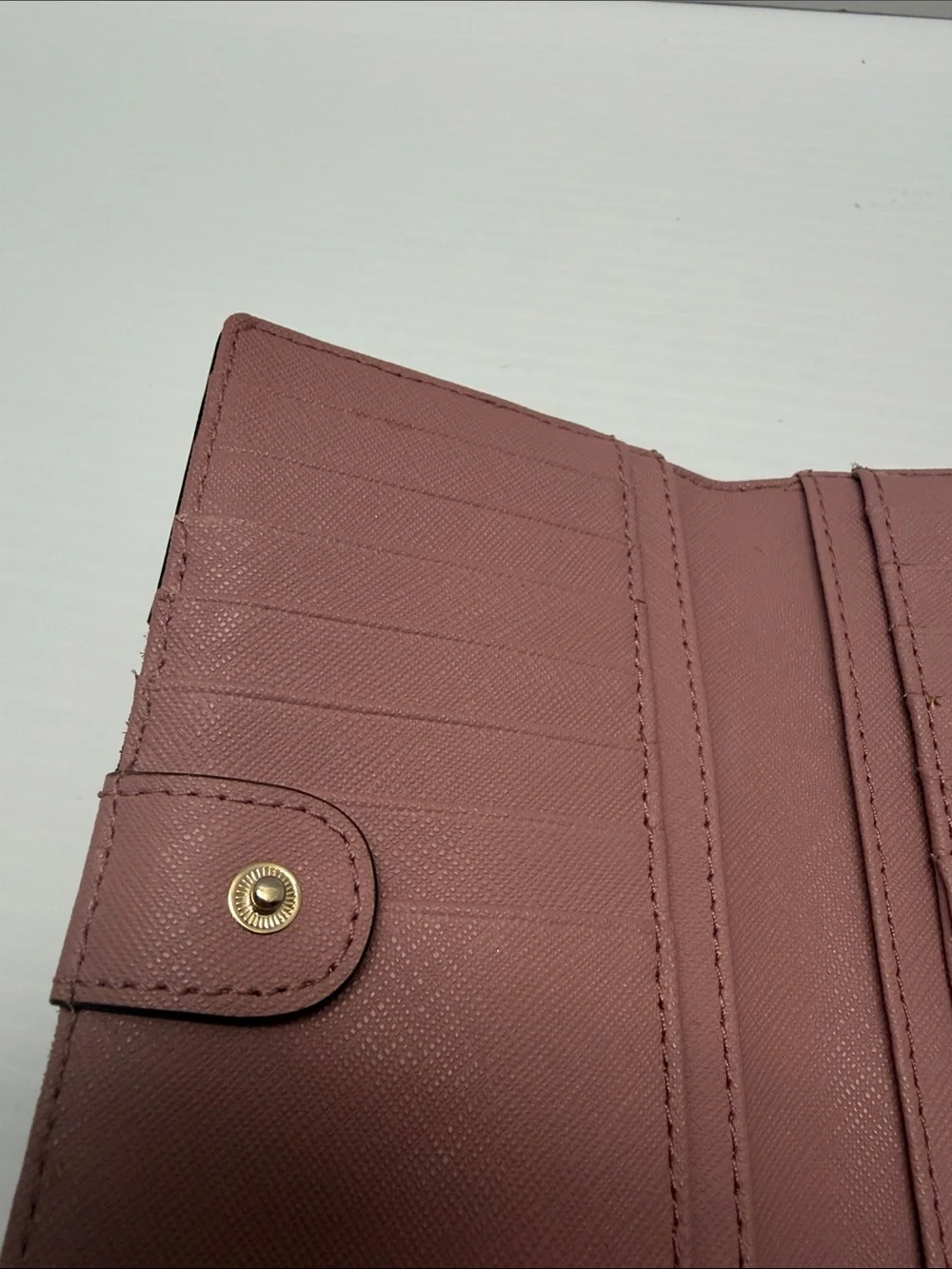Kate Spade Two-Tone Plum and Dusty Pink Continental Wallet